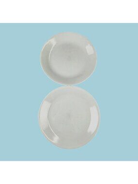 2 Corelle Vitrelle White Luncheon Plates. 8.5" Break & Chip Resistant Mad